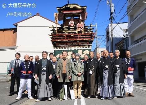 大垣祭り・中町 布袋軕　完成披露式典