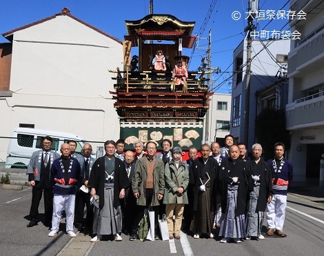 大垣祭り・中町 布袋軕　完成披露式典