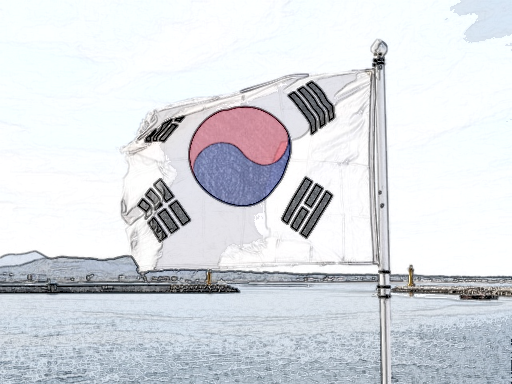 韓国国旗20230320