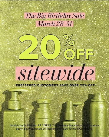 20 off Sitewide Launch