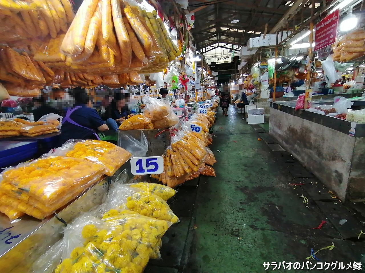 パーククローン花市場は花市場と青果市場から成る大きな市場＠バンコク旧市街
