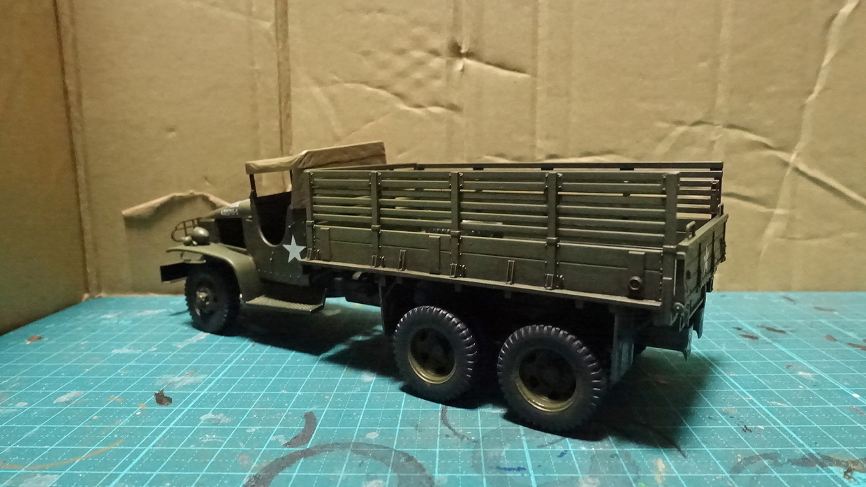 タミヤのMMシリーズ No.218 アメリカ 2・1/2トン6×6カーゴトラック その３